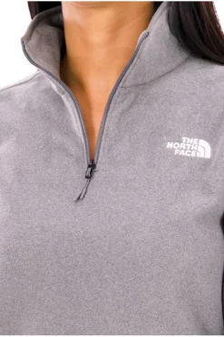Femme The North Face Manches Longues^100 Glacier 1/4 Zip femme