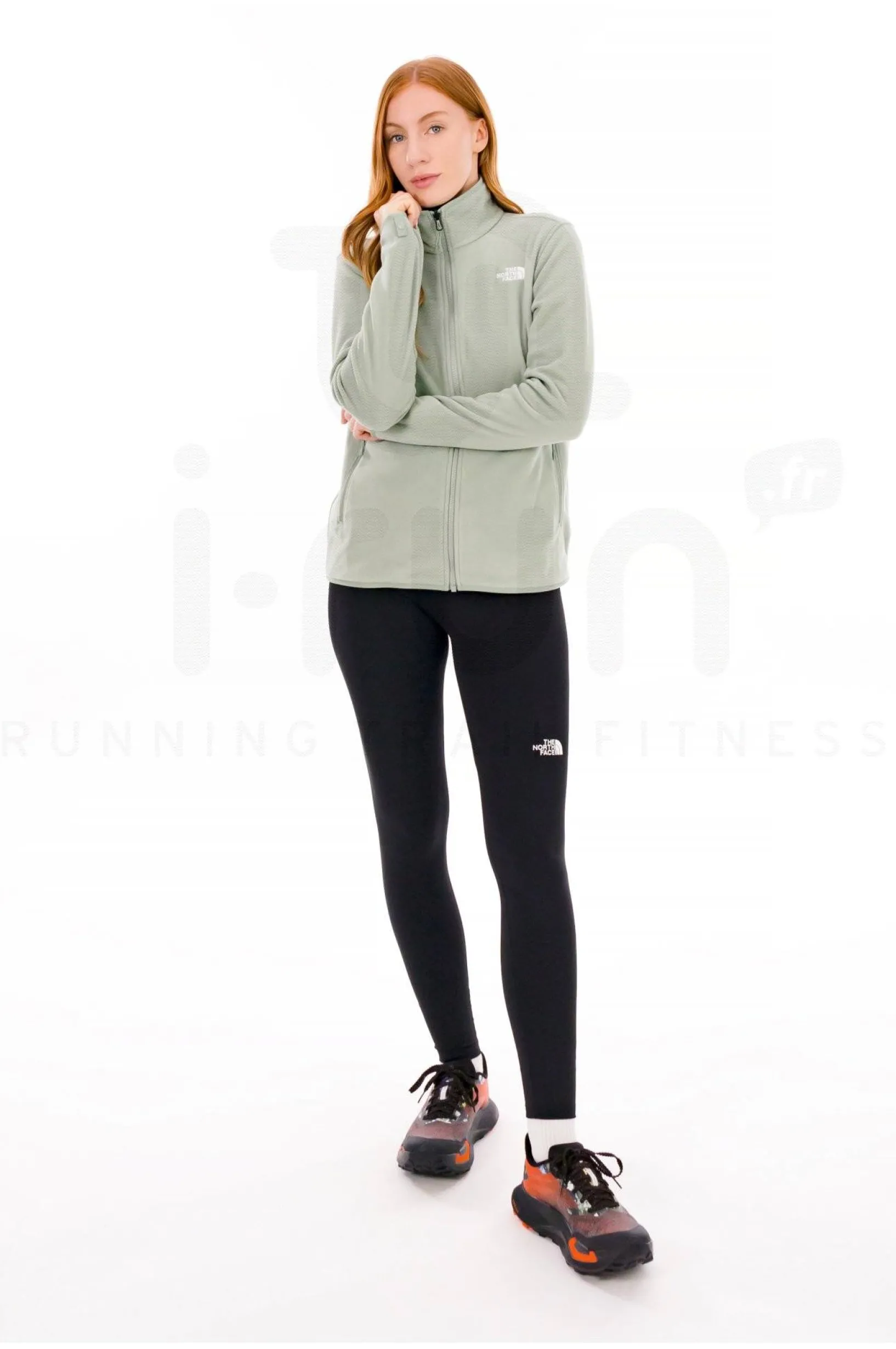 Femme The North Face Vestes & Coupe Vent^100 Glacier Full Zip femme