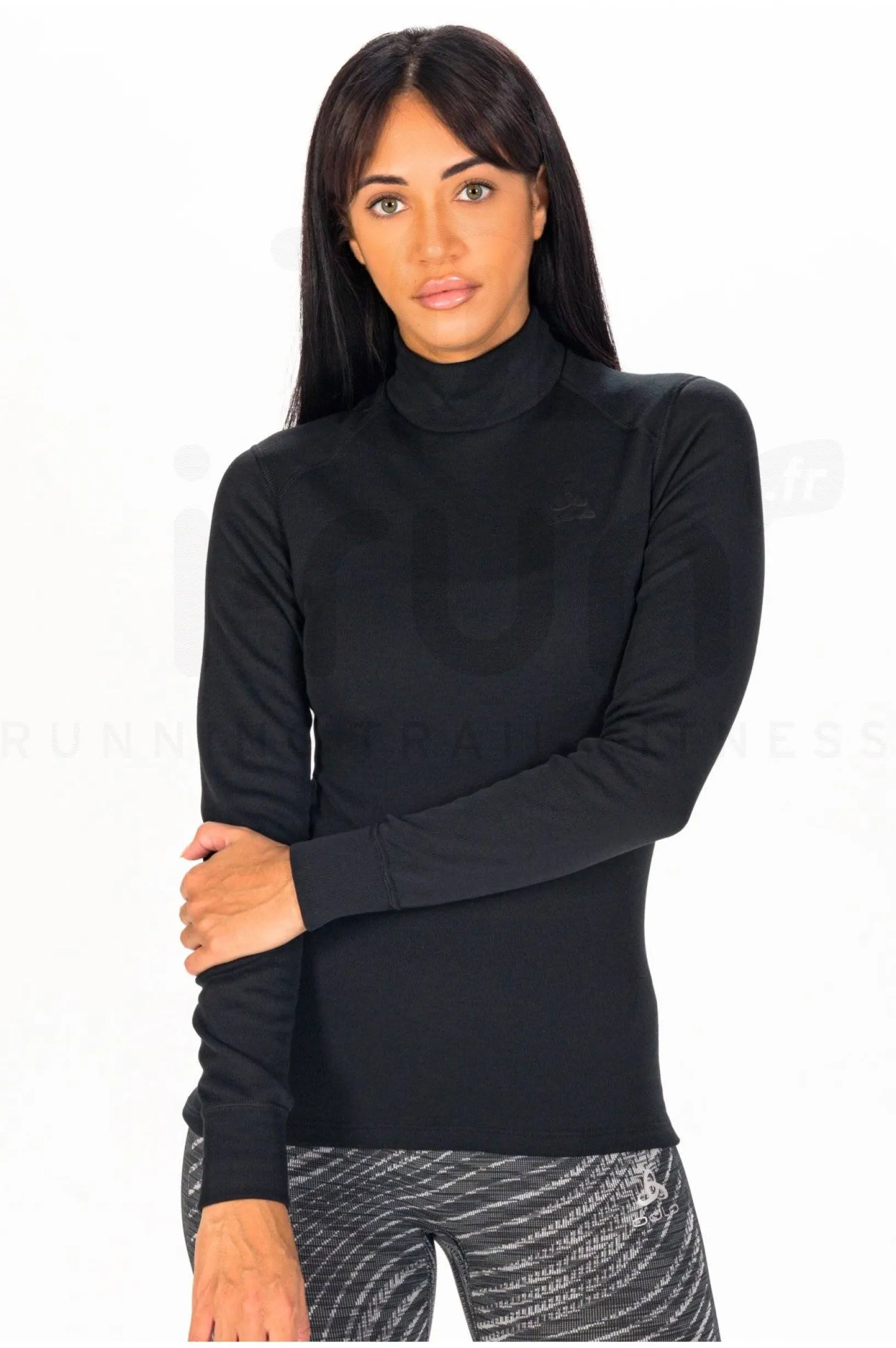 Femme Odlo Manches Longues^Active Warm Turtle Neck femme