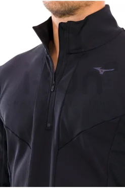 Homme Mizuno Manches Longues^Active Warmalite 1/2 Zip