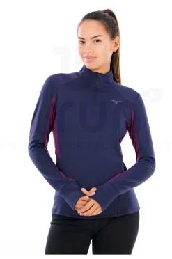 Femme Mizuno Manches Longues^Active Warmalite 1/2 Zip femme