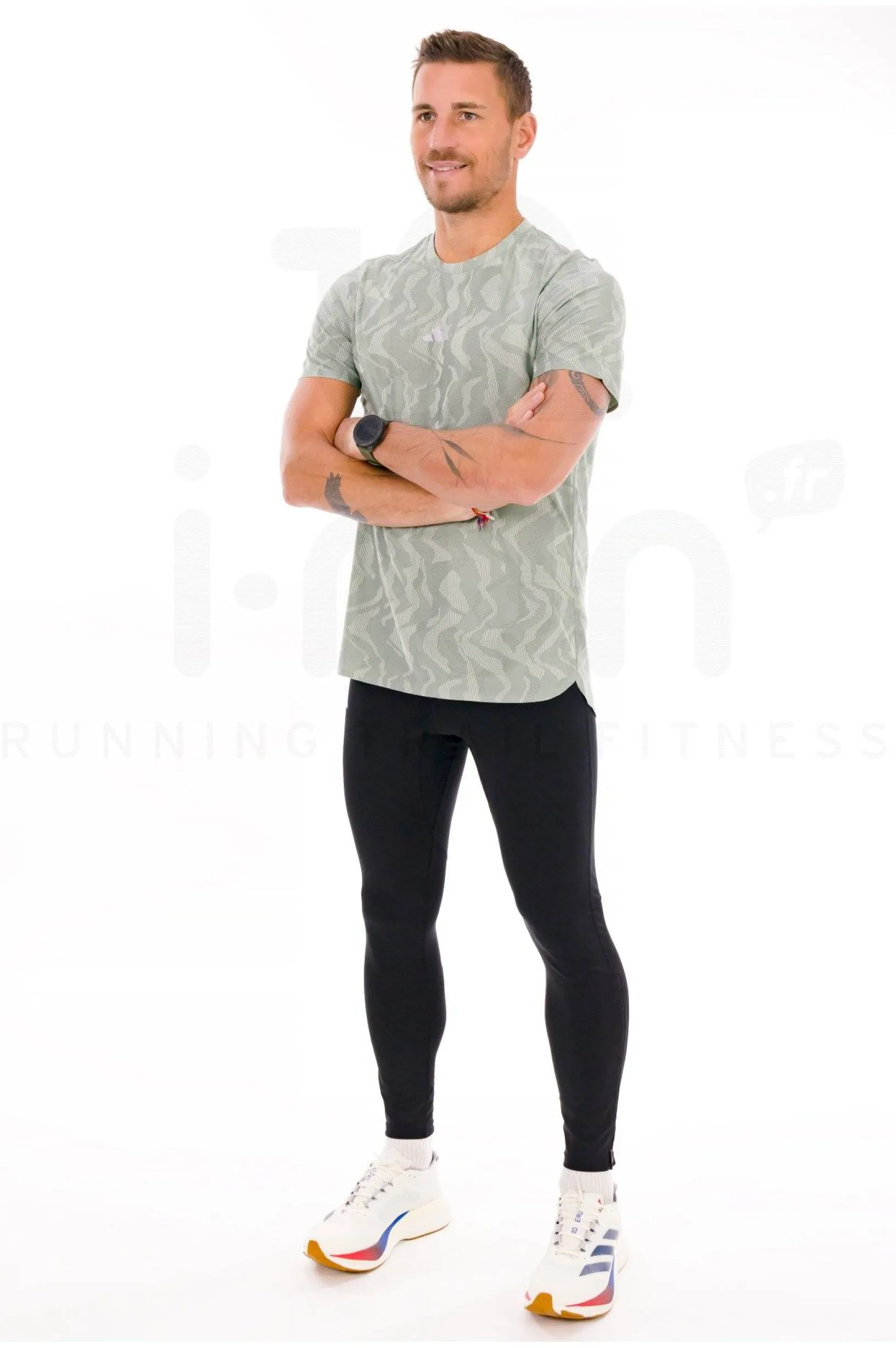 Homme adidas Collection Club^adizero Essentials Long Tight