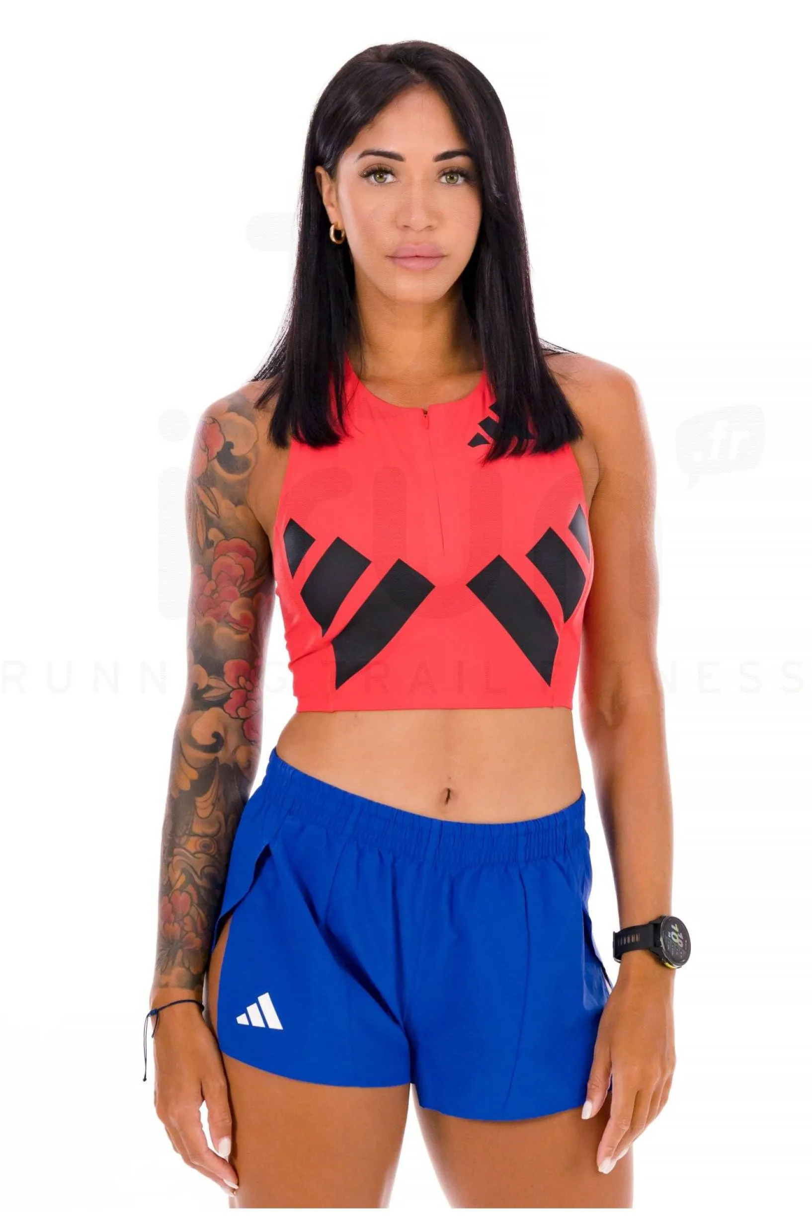 Femme adidas Débardeurs^adizero Road to Records Crop top femme