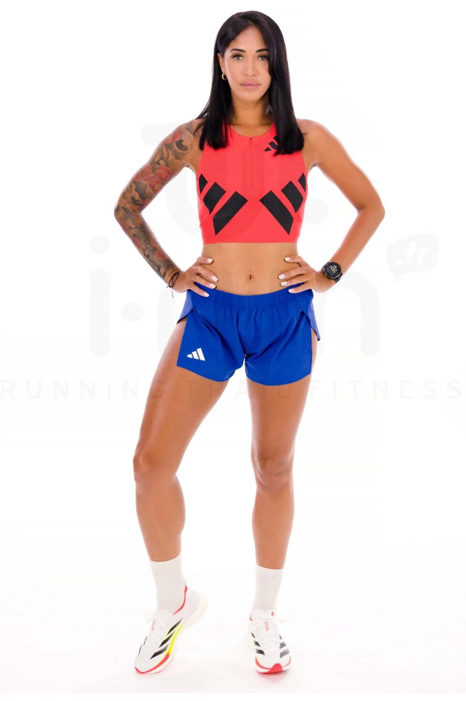 Femme adidas Débardeurs^adizero Road to Records Crop top femme