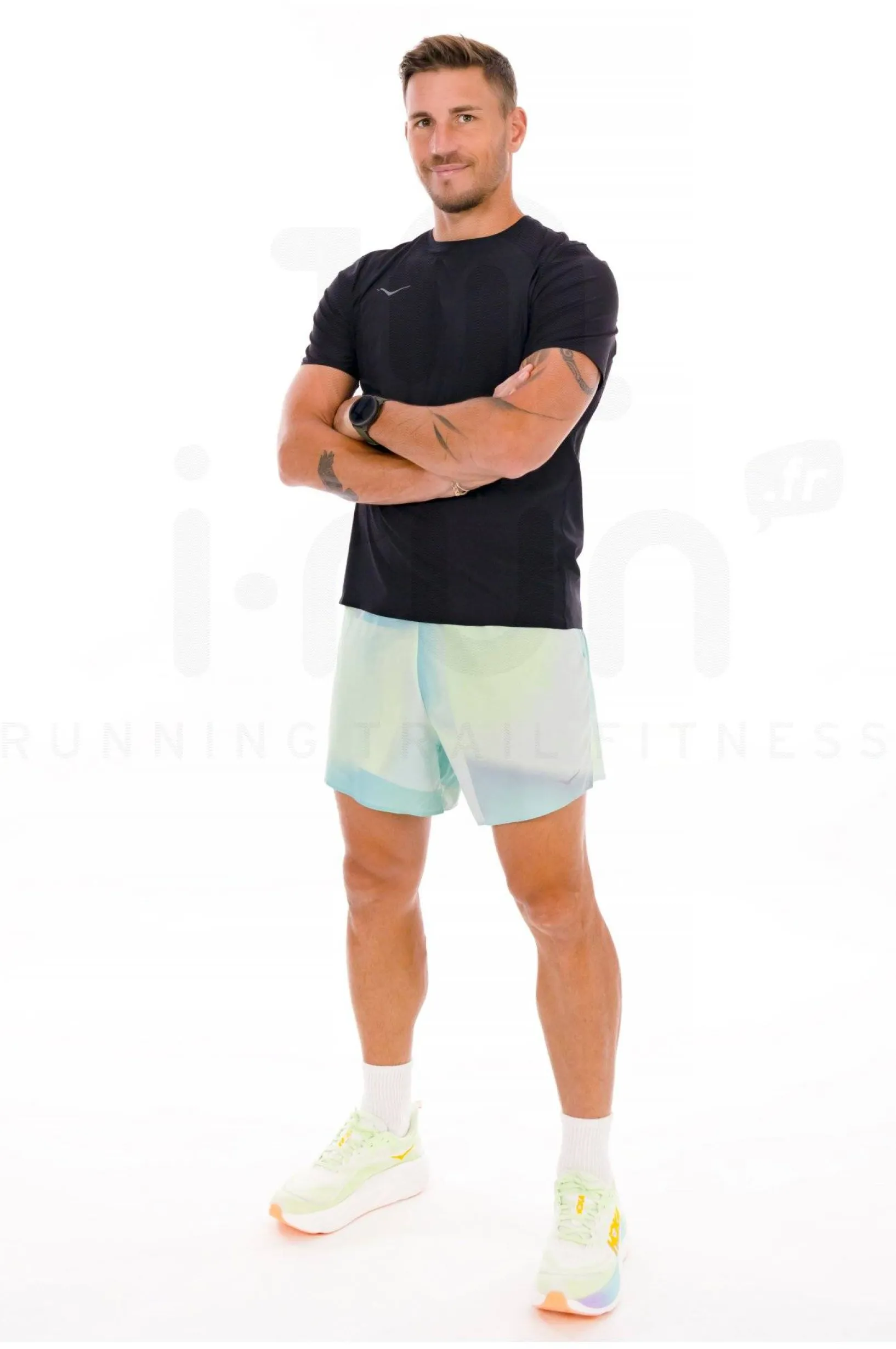 Homme Hoka One One Manches Courtes^Airolite 2.0