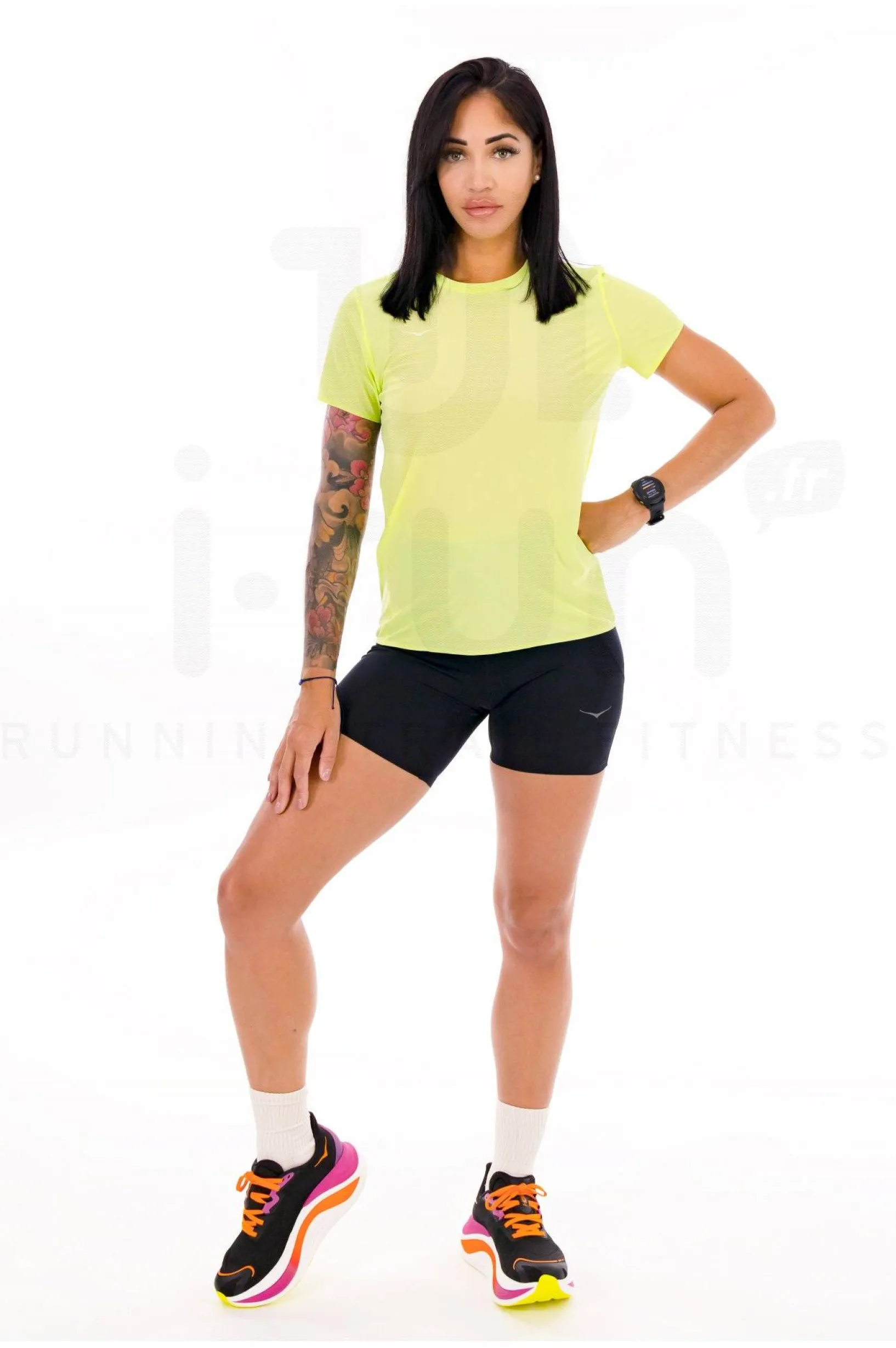 Femme Hoka One One Manches Courtes^Airolite Run femme