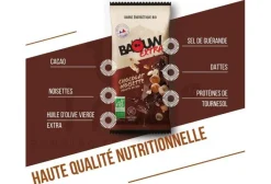 Baouw Barres^Barre énergétique bio Extra - Chocolat - Noisette