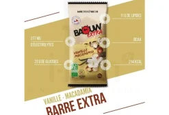 Baouw Barres^Barre énergétique bio Extra - Vanille - Macadamia
