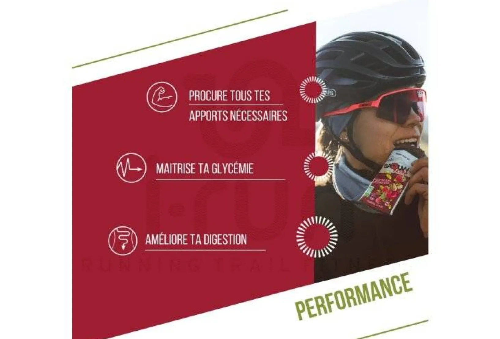 Baouw Barres^Barre énergétique bio Extra - Framboise - Pistache