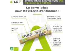 Atlet Barres^Barre Énergétique Endurance Salée - Noix de Cajou / Pistache