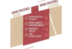 Baouw Protéines / Récupération^Barre protéinée bio