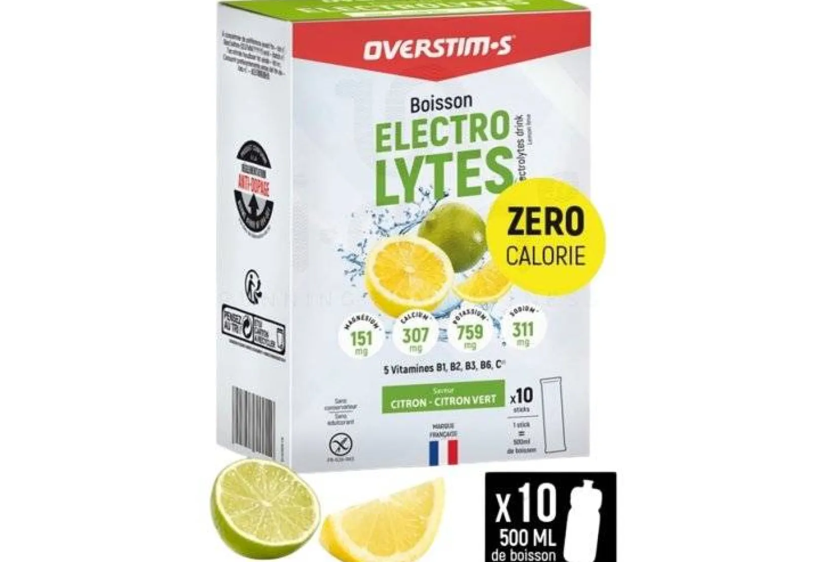 OVERSTIMS Boissons^Boisson Électrolytes 80 g - Citron - Citron Vert