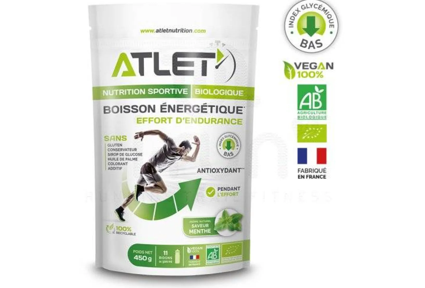 Atlet Boissons^Boisson Énergétique Bio - Menthe