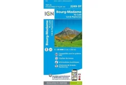 Carte IGN Cartes^Bourg-Madame 2249OT