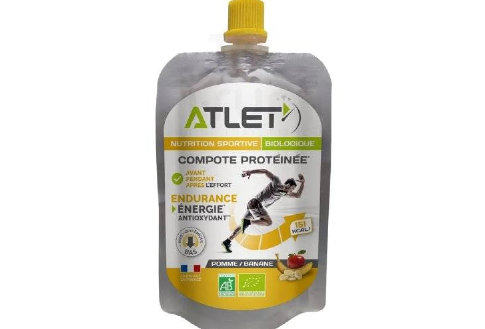 Atlet Gels^Compote protéinée Bio