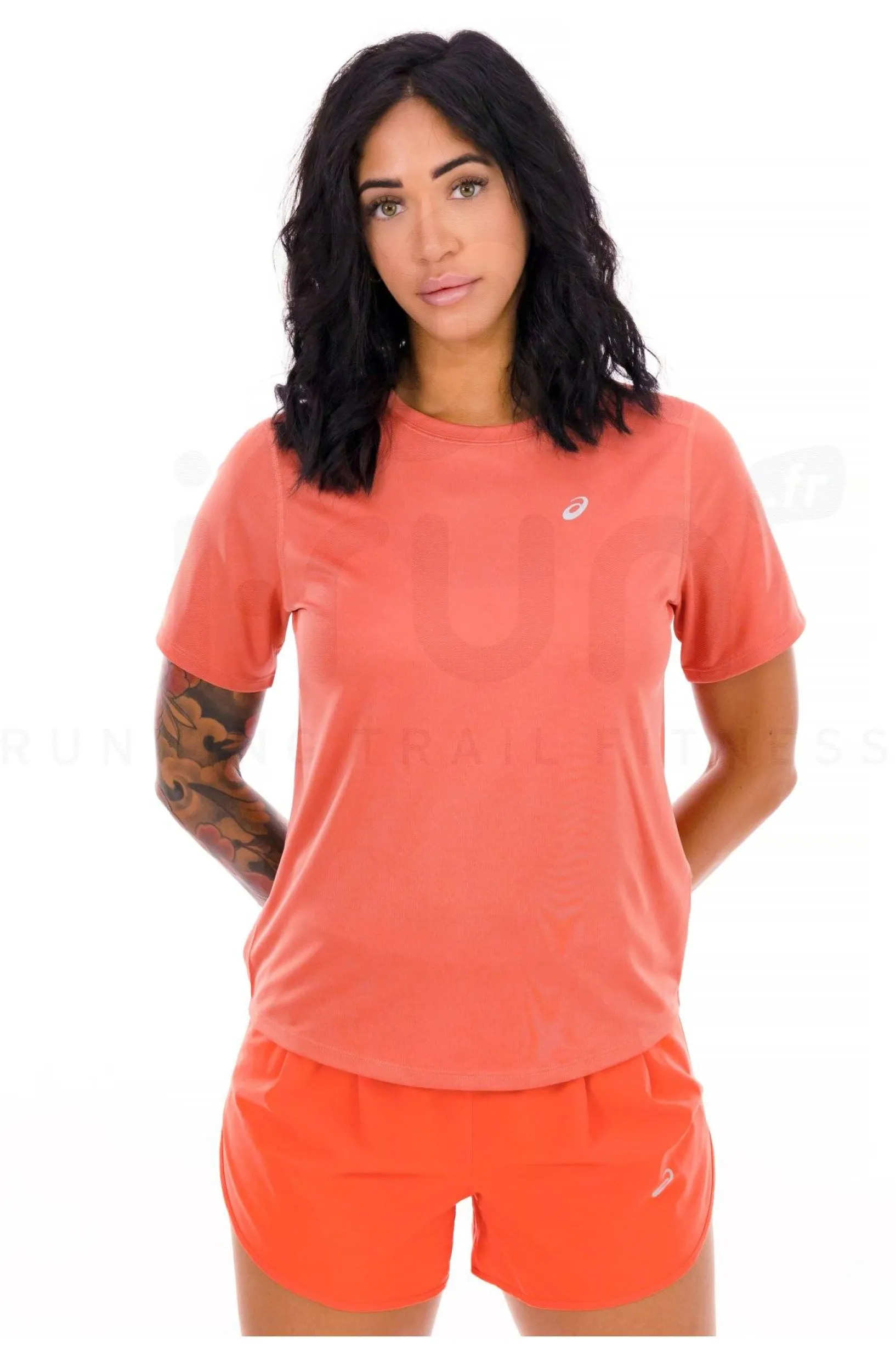 Femme Asics Manches Courtes^Core femme