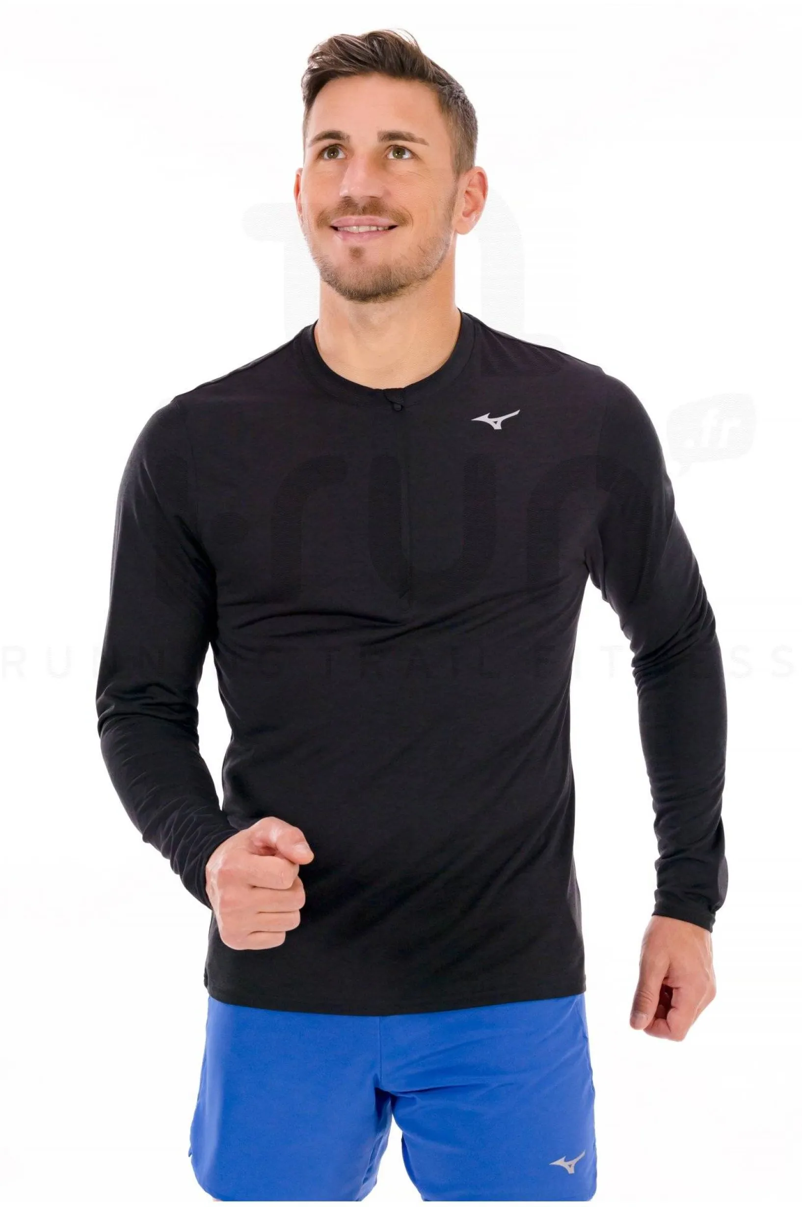 Homme Mizuno Manches Longues^Core Impulse Half Zip