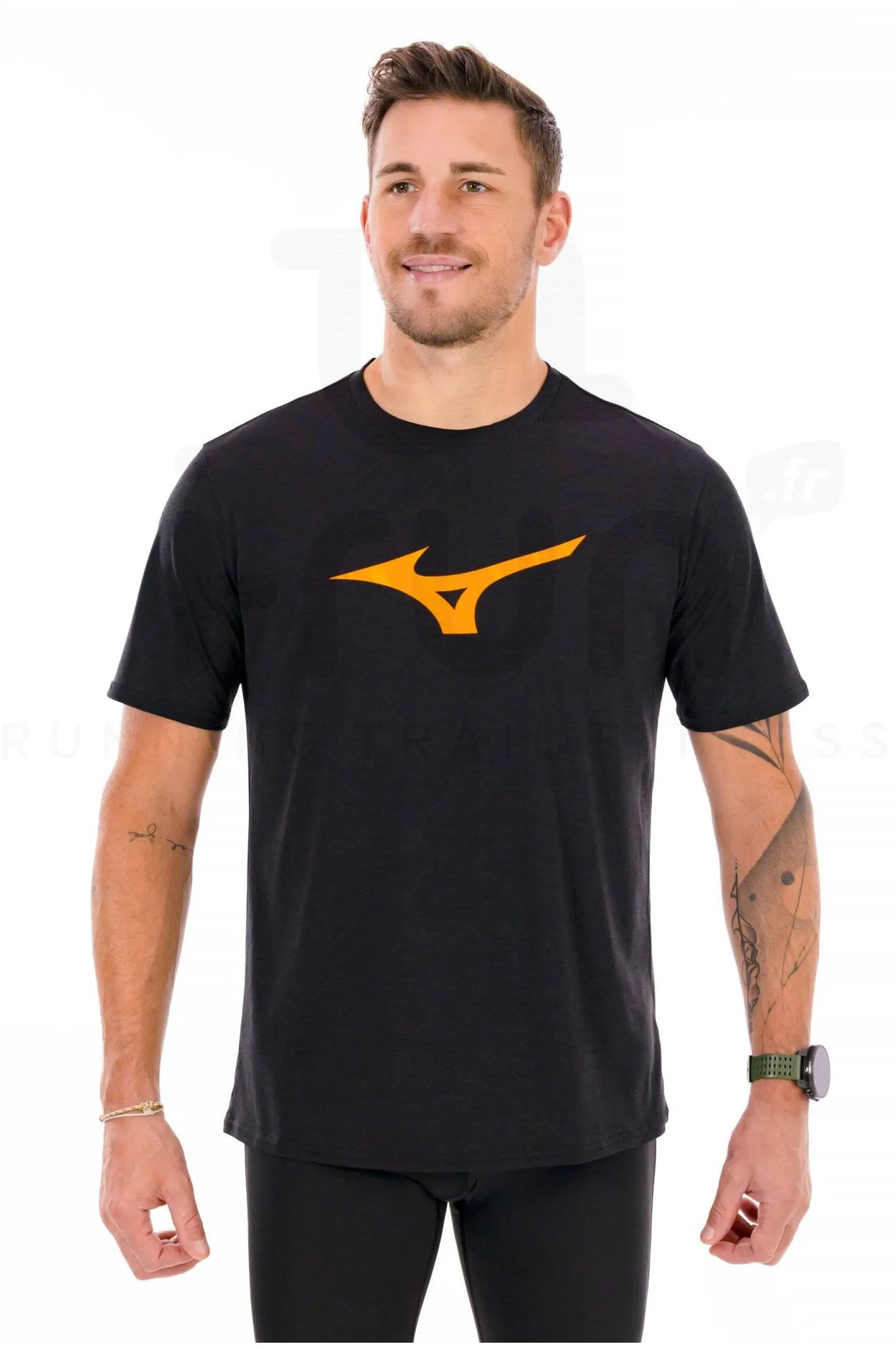 Homme Mizuno Manches Courtes^Core Runbird