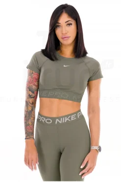 Femme Nike Manches Courtes^Crop Pro GX femme