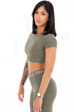 Femme Nike Manches Courtes^Crop Pro GX femme