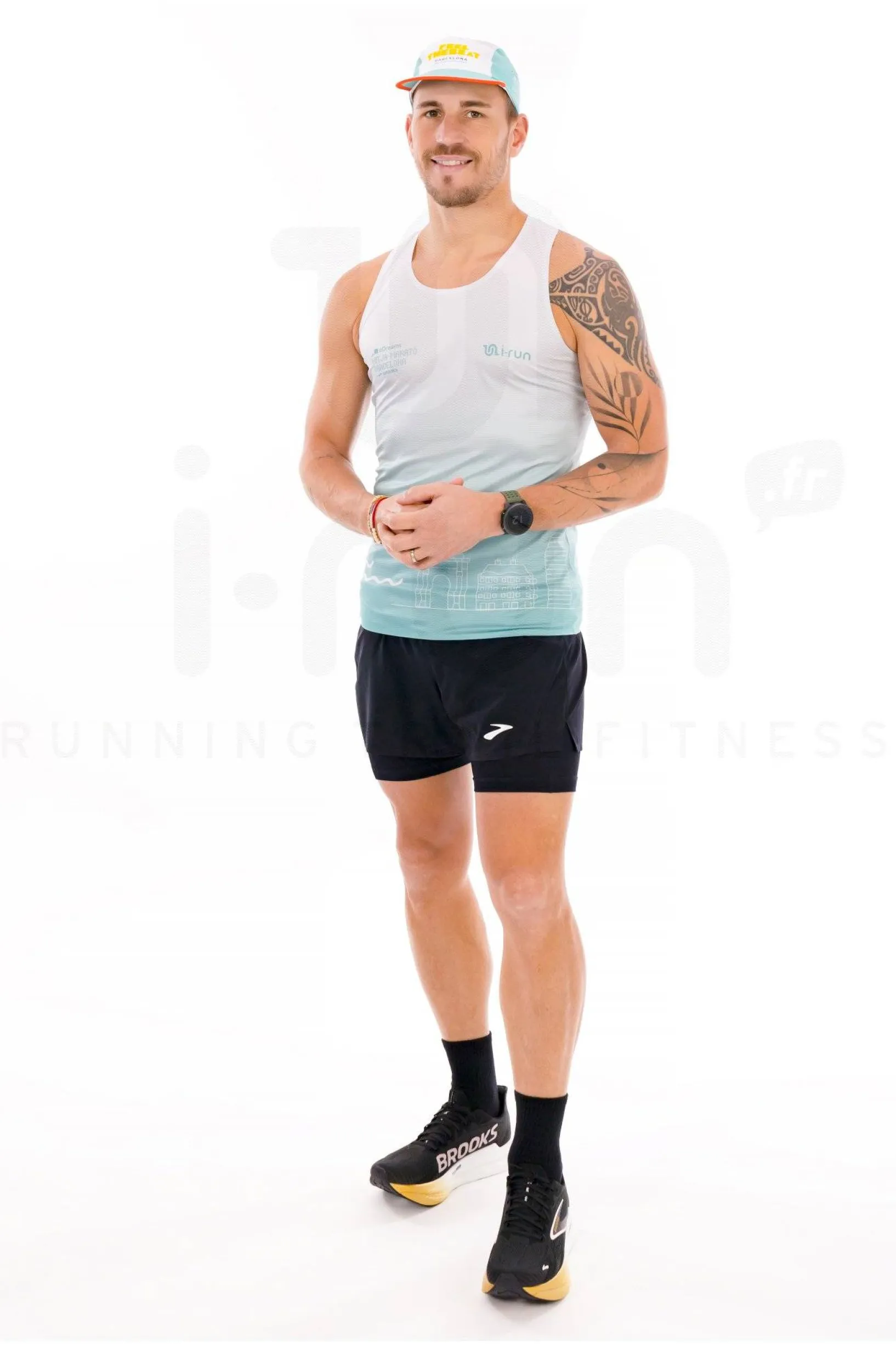 Homme i-run.fr Débardeurs^Débardeur Semi de Barcelone