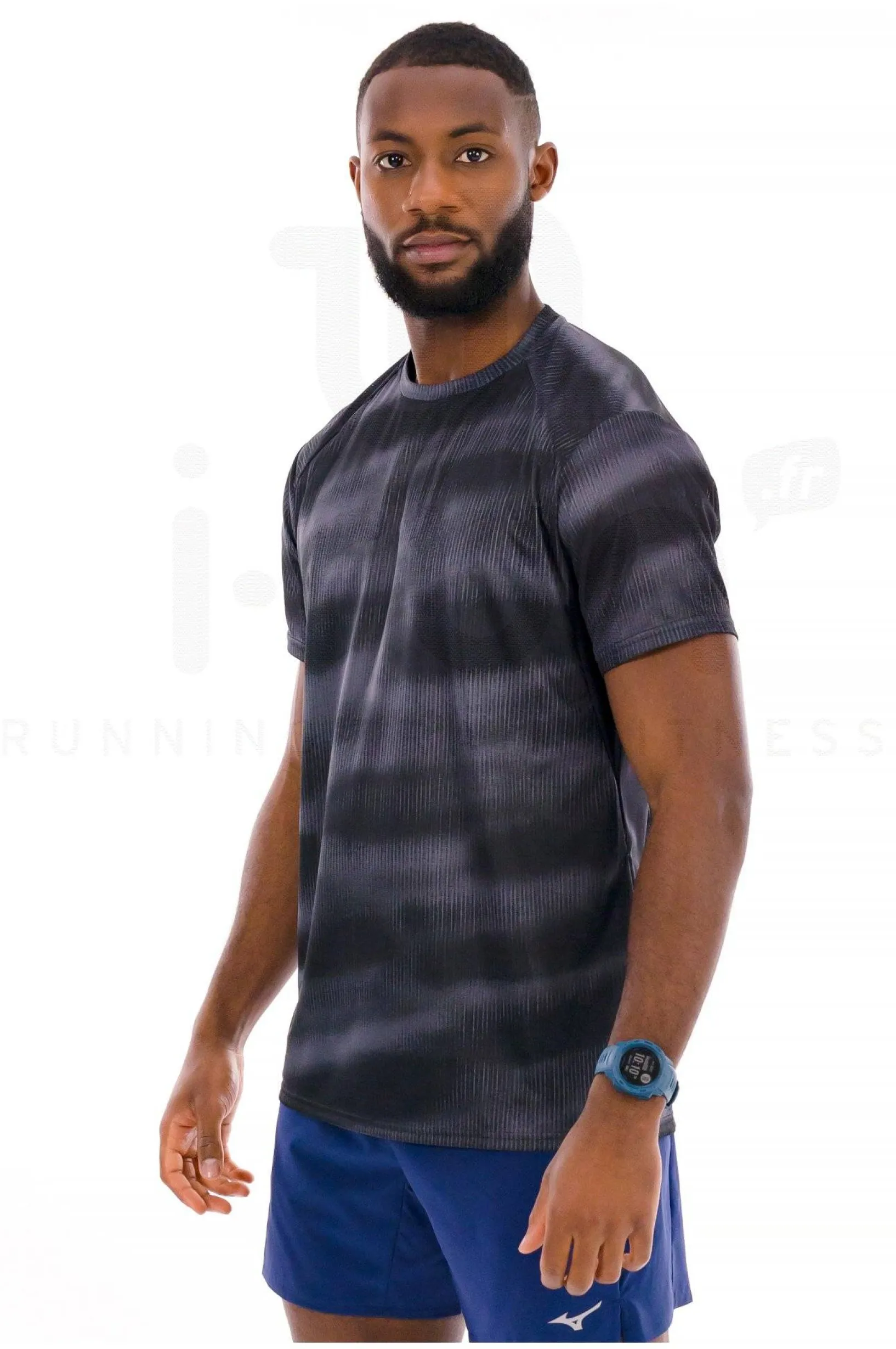 Homme Mizuno Manches Courtes^DryAeroFlow Graphic