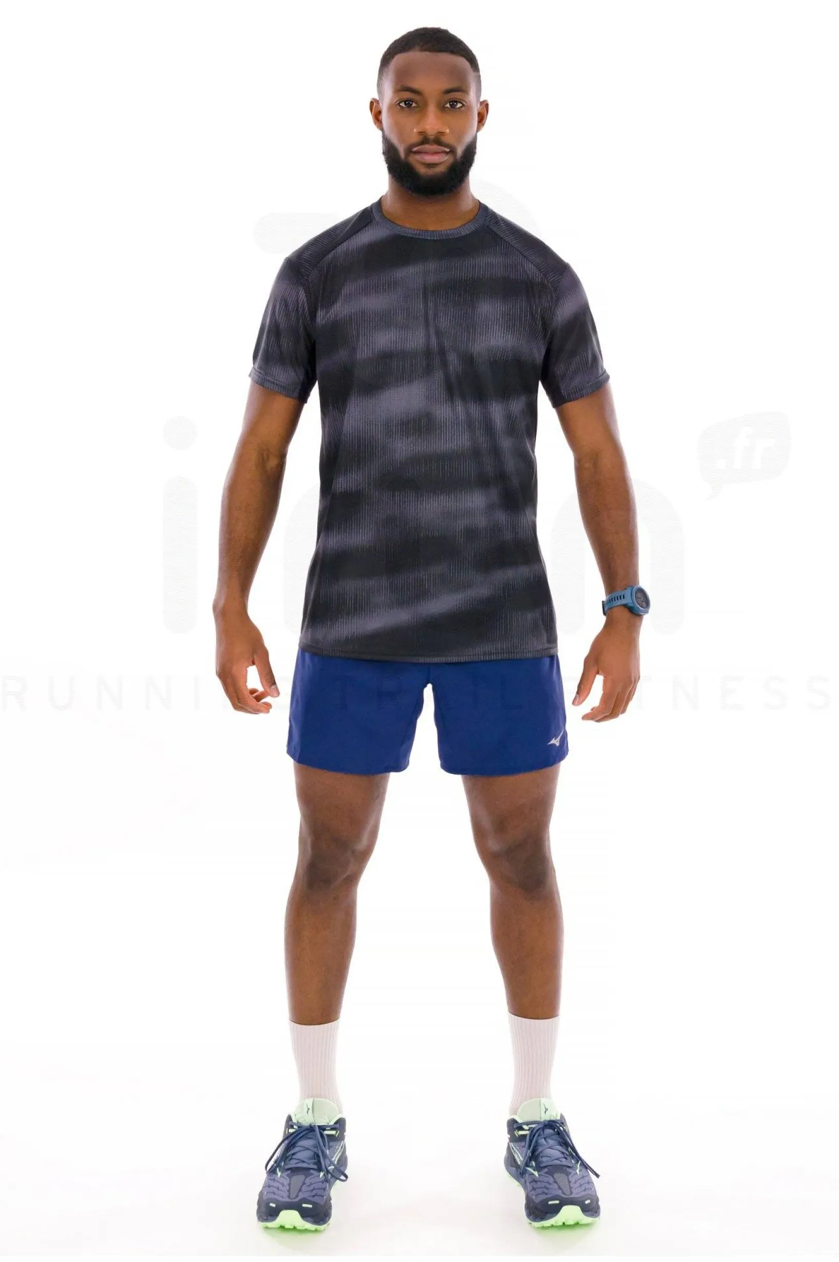 Homme Mizuno Manches Courtes^DryAeroFlow Graphic