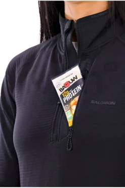 Femme Salomon Manches Longues^Essential Lightwarm 1/4 zip femme