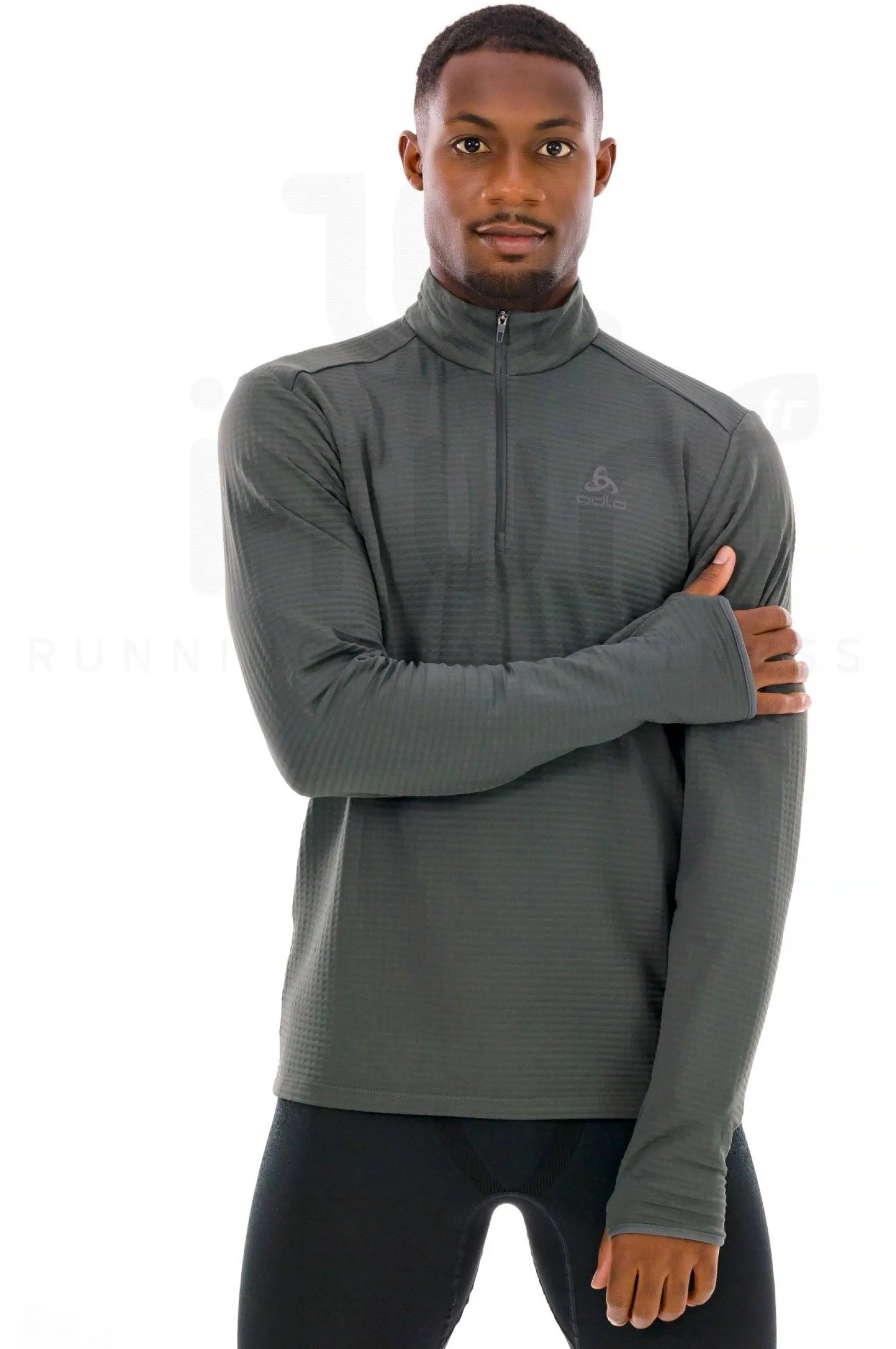 Homme Odlo Manches Longues^Essential Thermal 1/2 Zip