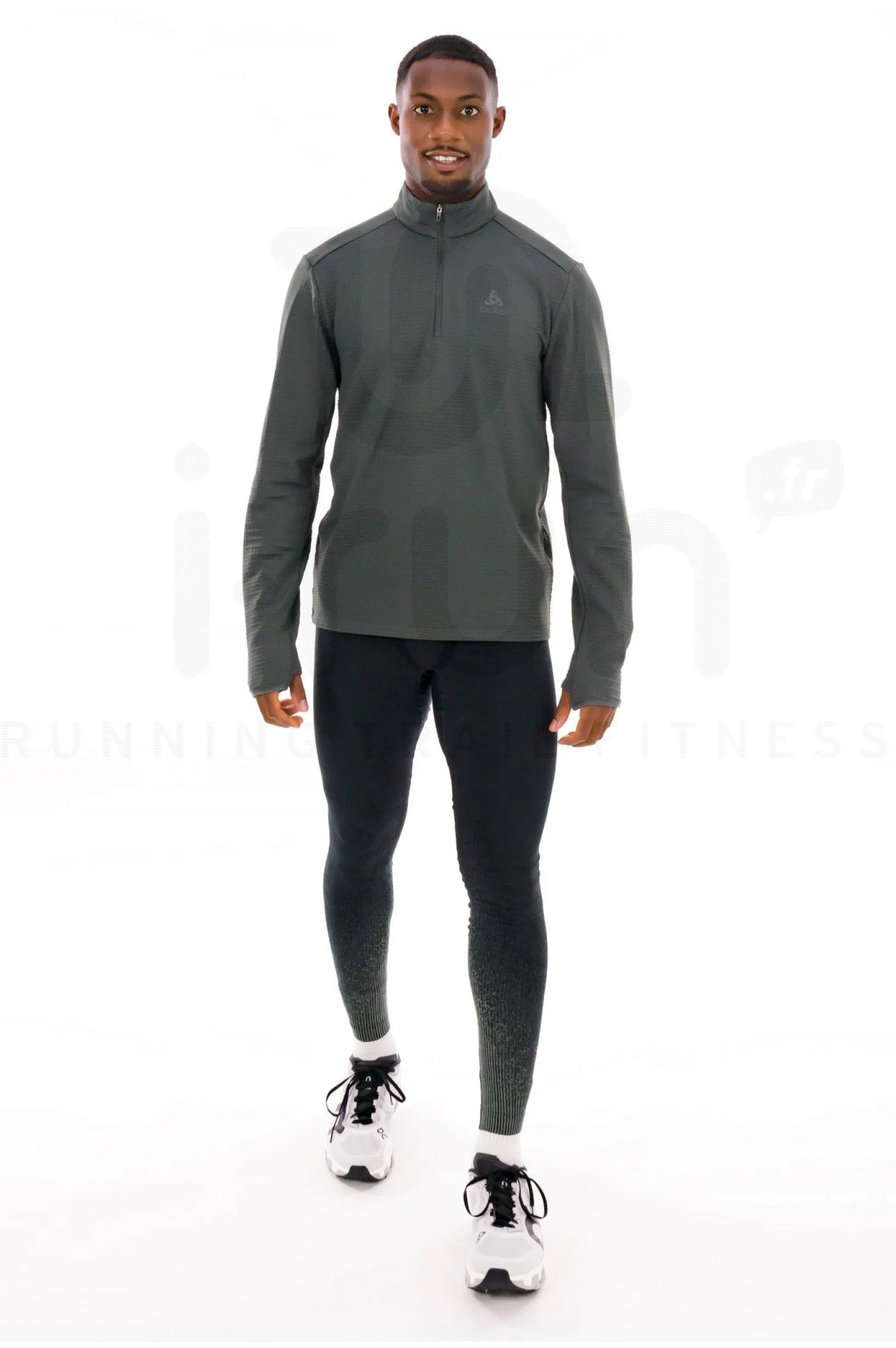 Homme Odlo Manches Longues^Essential Thermal 1/2 Zip