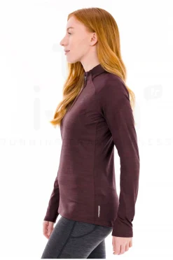 Femme Odlo Manches Longues^Essentials Ceramiwarm 1/2 Zip femme