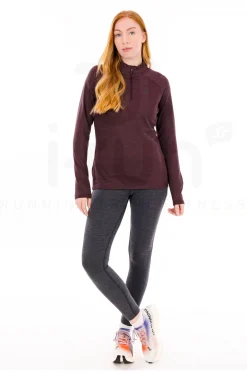 Femme Odlo Manches Longues^Essentials Ceramiwarm 1/2 Zip femme