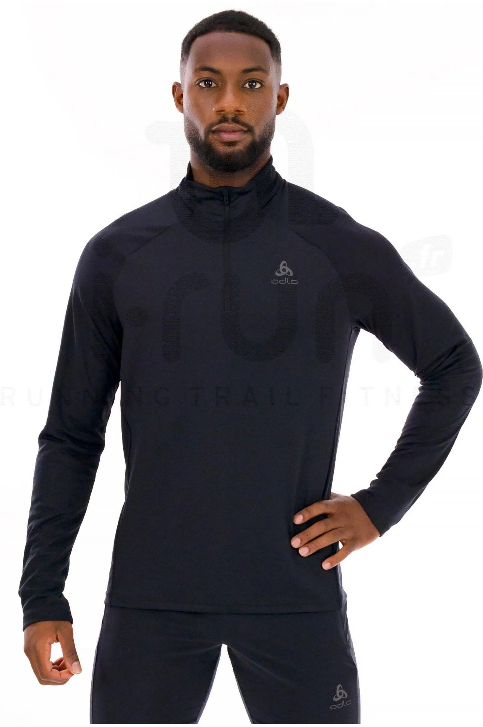 Homme Odlo Manches Longues^Essentials Ceramiwarm 1/2 Zip
