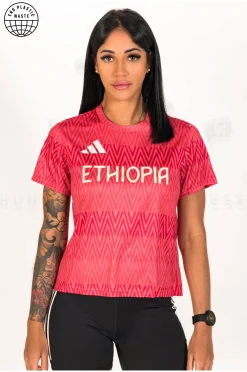 Femme adidas Manches Courtes^Ethiopia Training Tee W femme