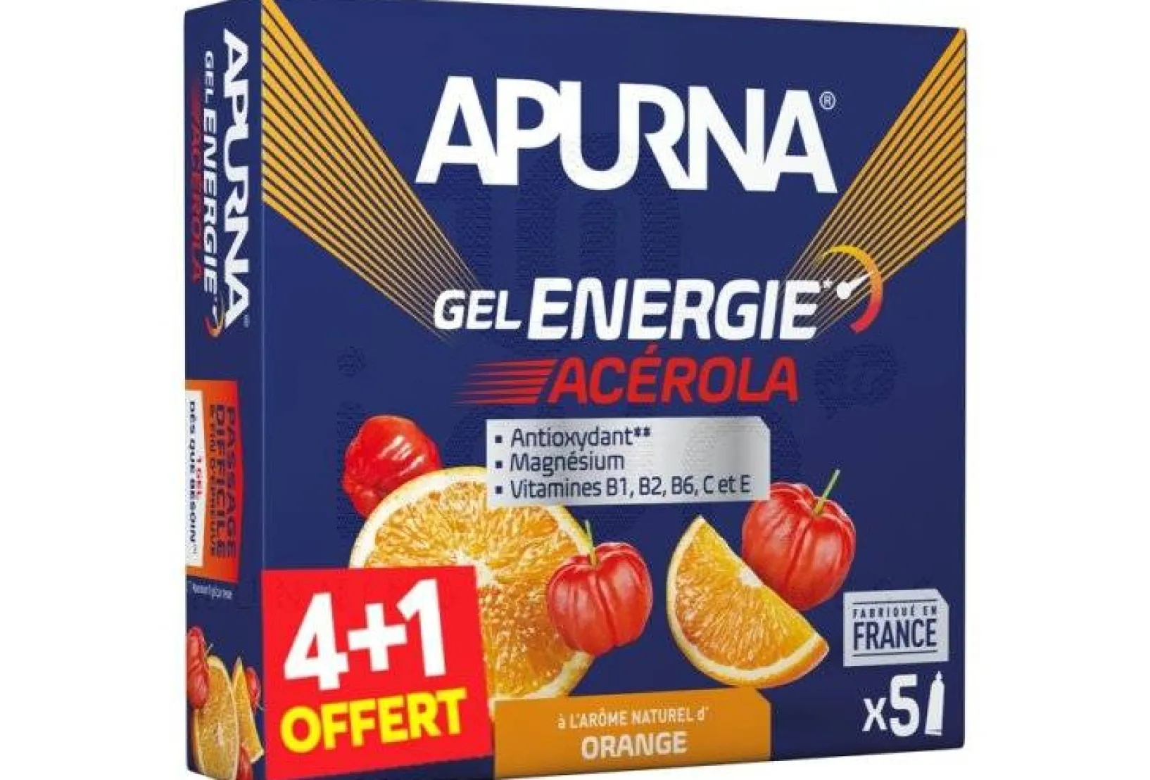 Apurna Gels^Etui gels énergie Acérola 4+1