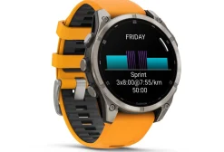 Garmin Cardio-Gps^Fenix 8 AMOLED Sapphire Titane