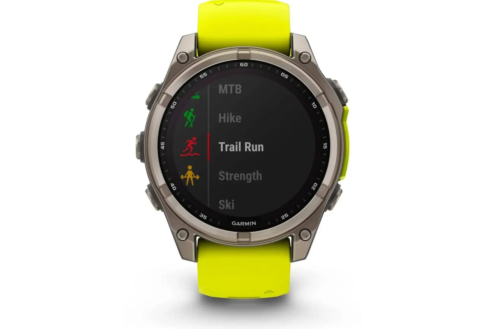 Garmin Cardio-Gps^Fenix 8 Solar Sapphire Titane