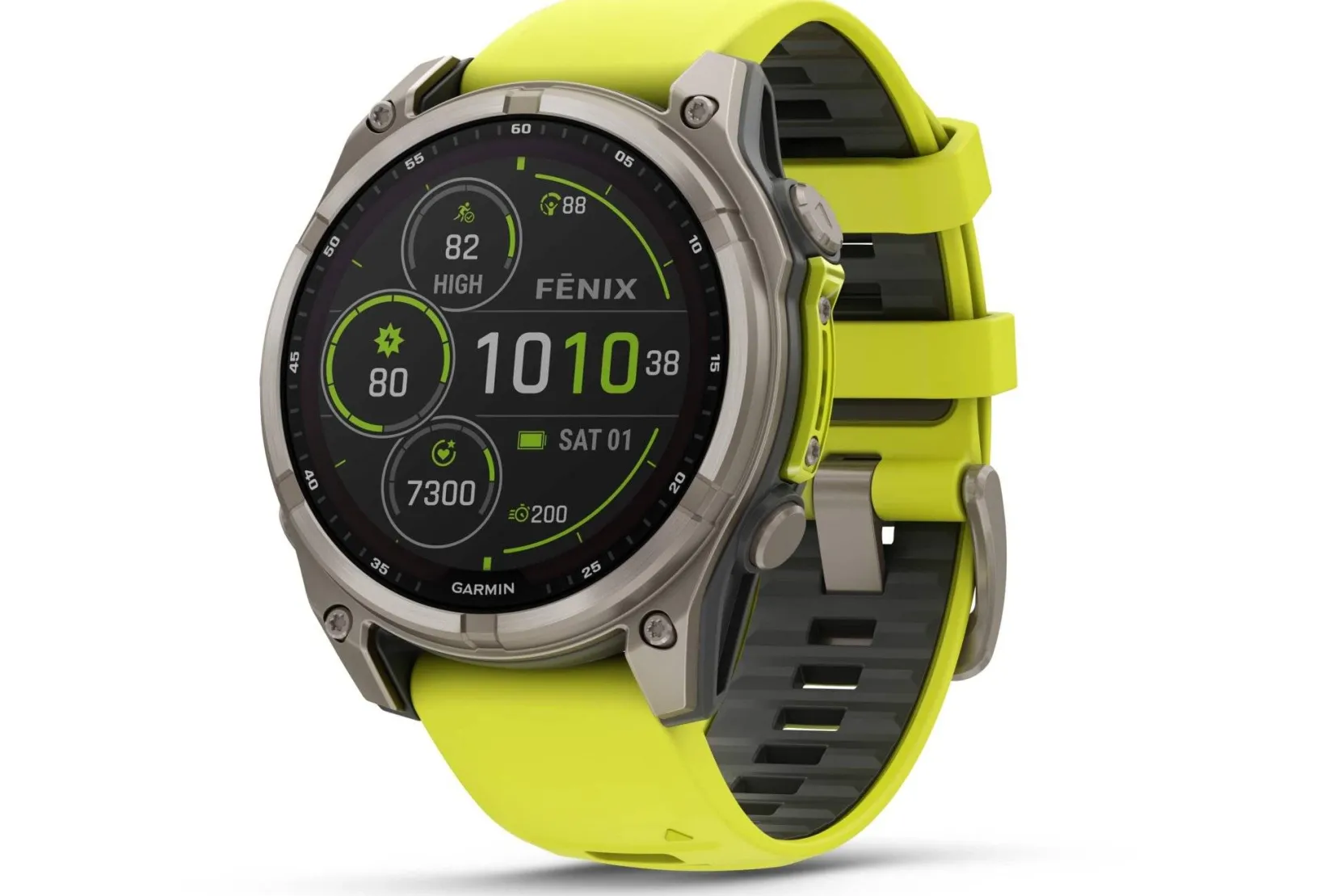 Garmin Cardio-Gps^Fenix 8 Solar Sapphire Titane