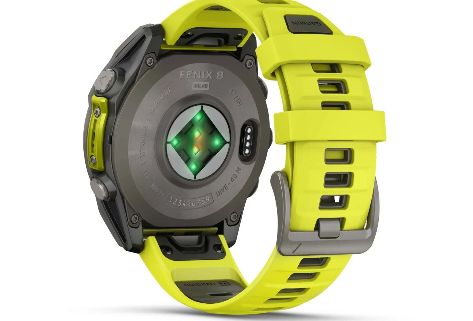 Garmin Cardio-Gps^Fenix 8 Solar Sapphire Titane