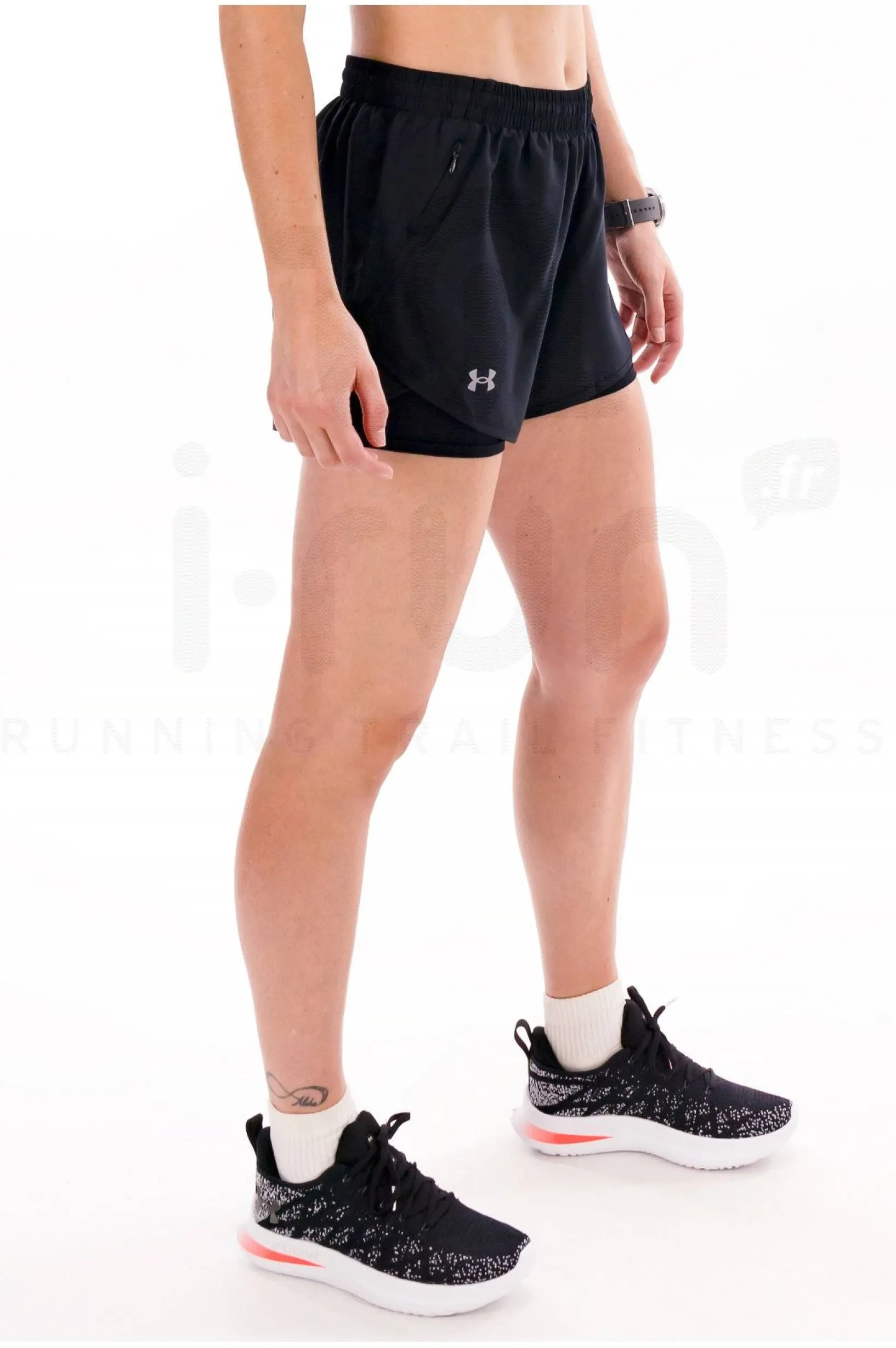 Femme Under Armour Shorts / Cuissards / Jupes^Fly-By 2 en 1 femme