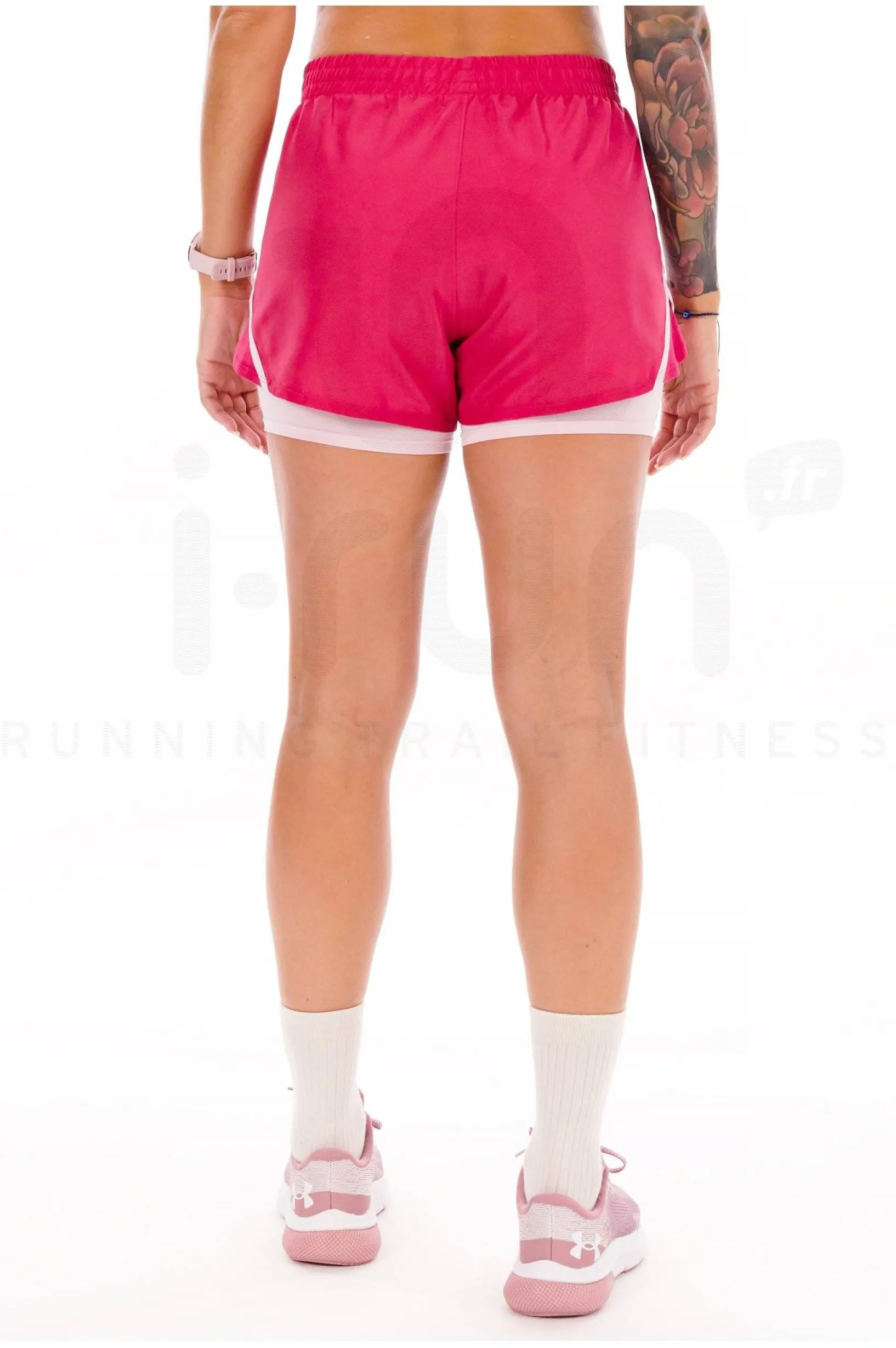 Femme Under Armour Shorts / Cuissards / Jupes^Fly-By 2 en 1 femme