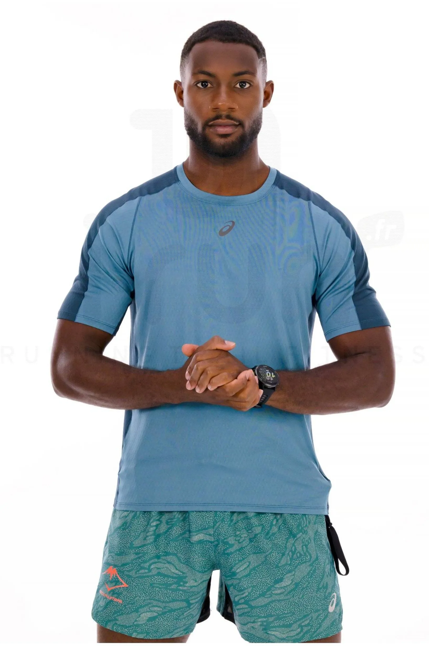 Homme Asics Manches Courtes^Fujitrail Elite