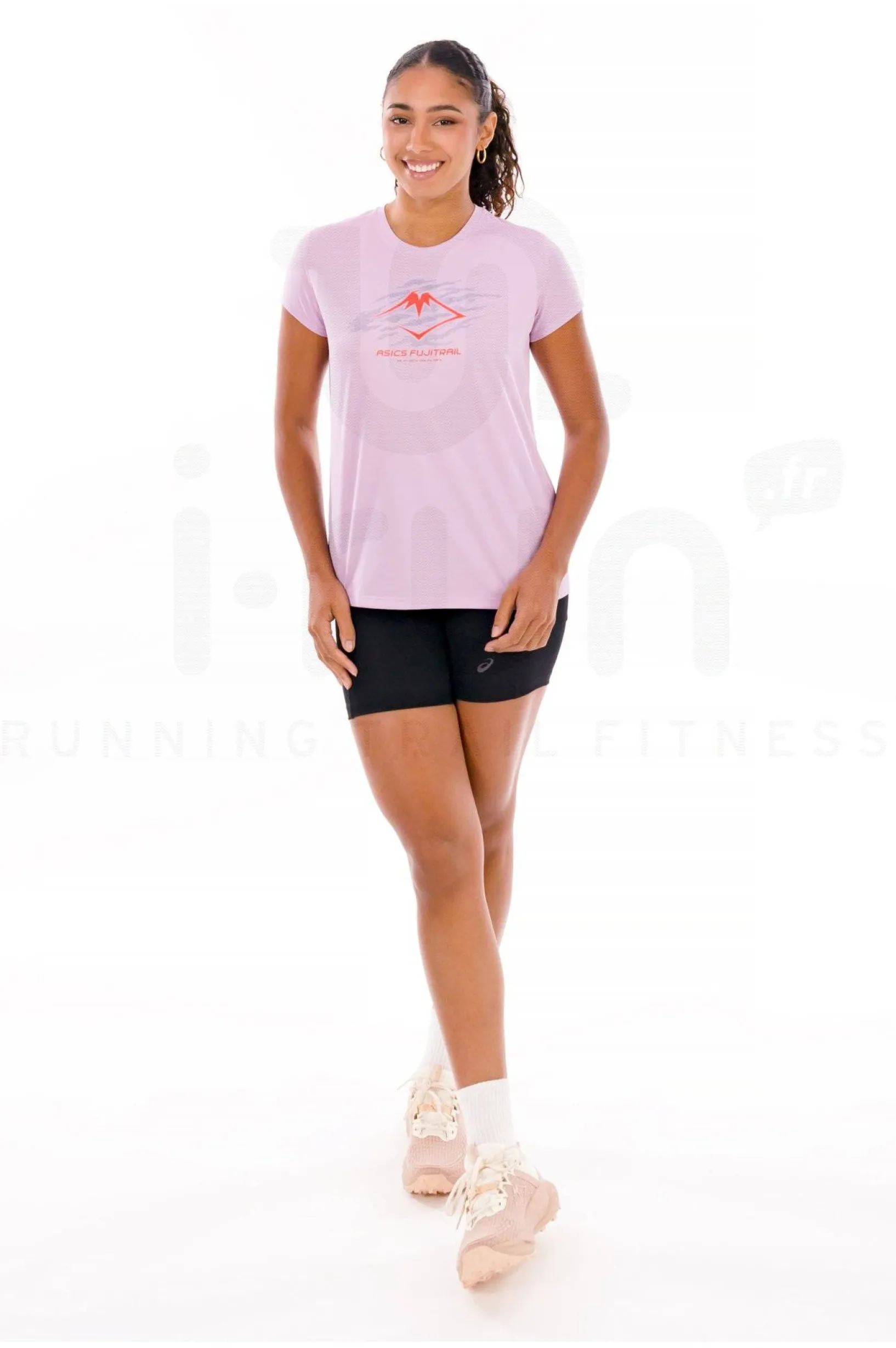 Femme Asics Manches Courtes^Fujitrail Logo femme
