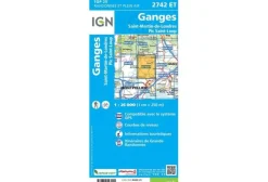 Carte IGN Cartes^Ganges 2742ET