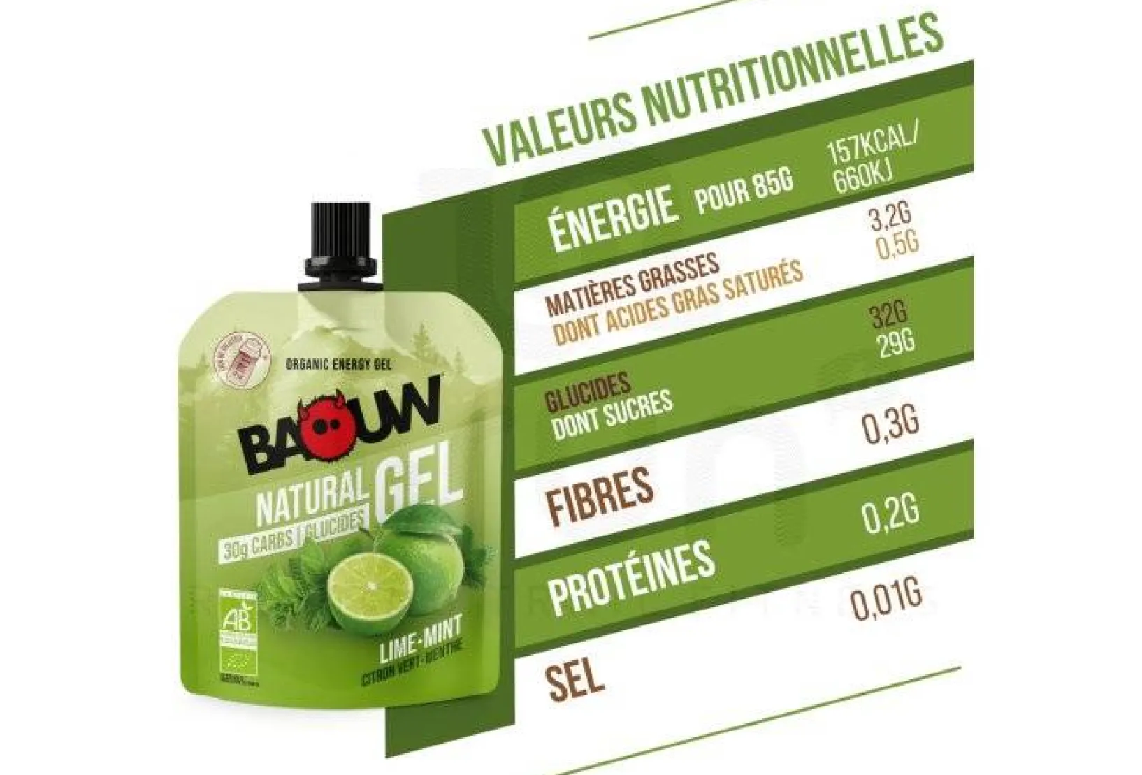 Baouw Gels^Gel naturel bio