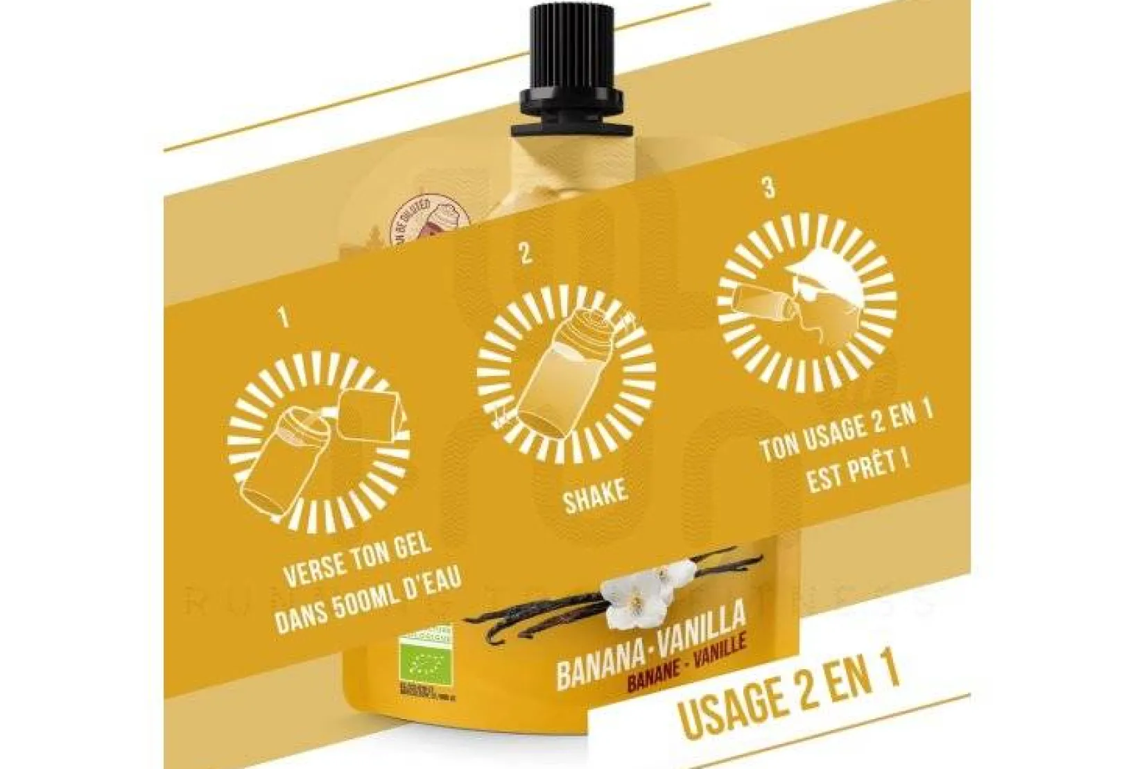 Baouw Gels^Gel naturel bio - Banane - Vanille