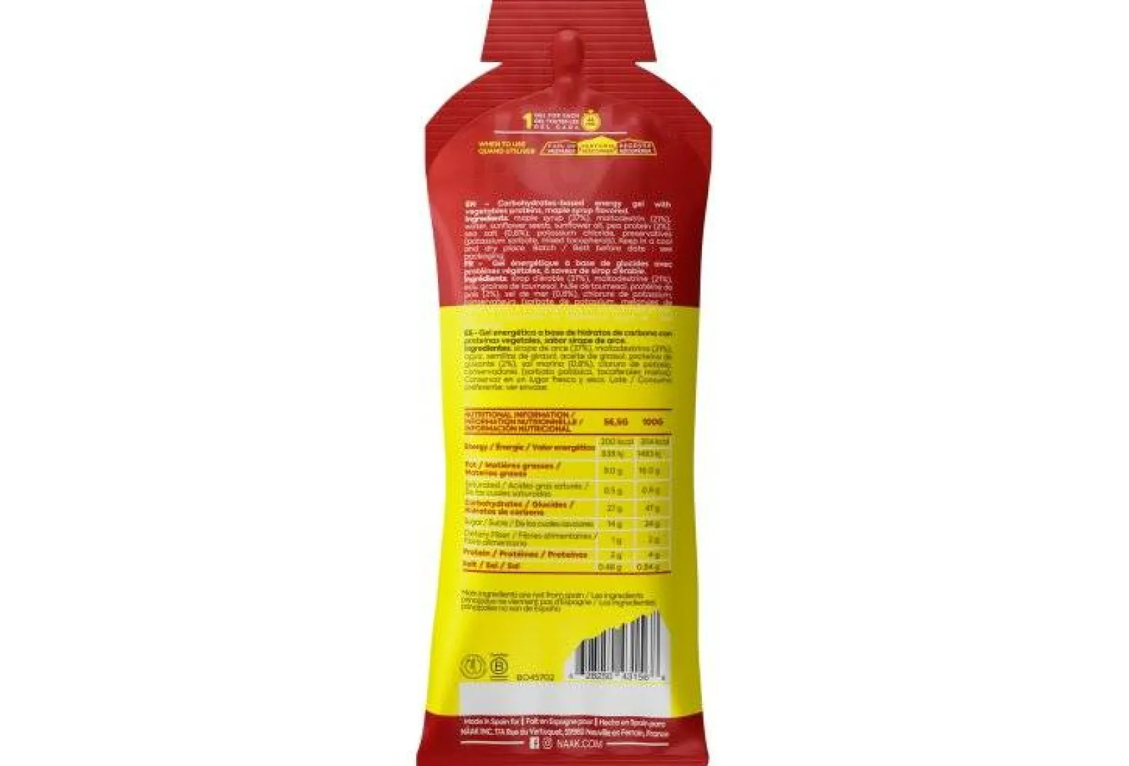 Naak Gels^Gel Ultra Energy - sirop d'érable salé