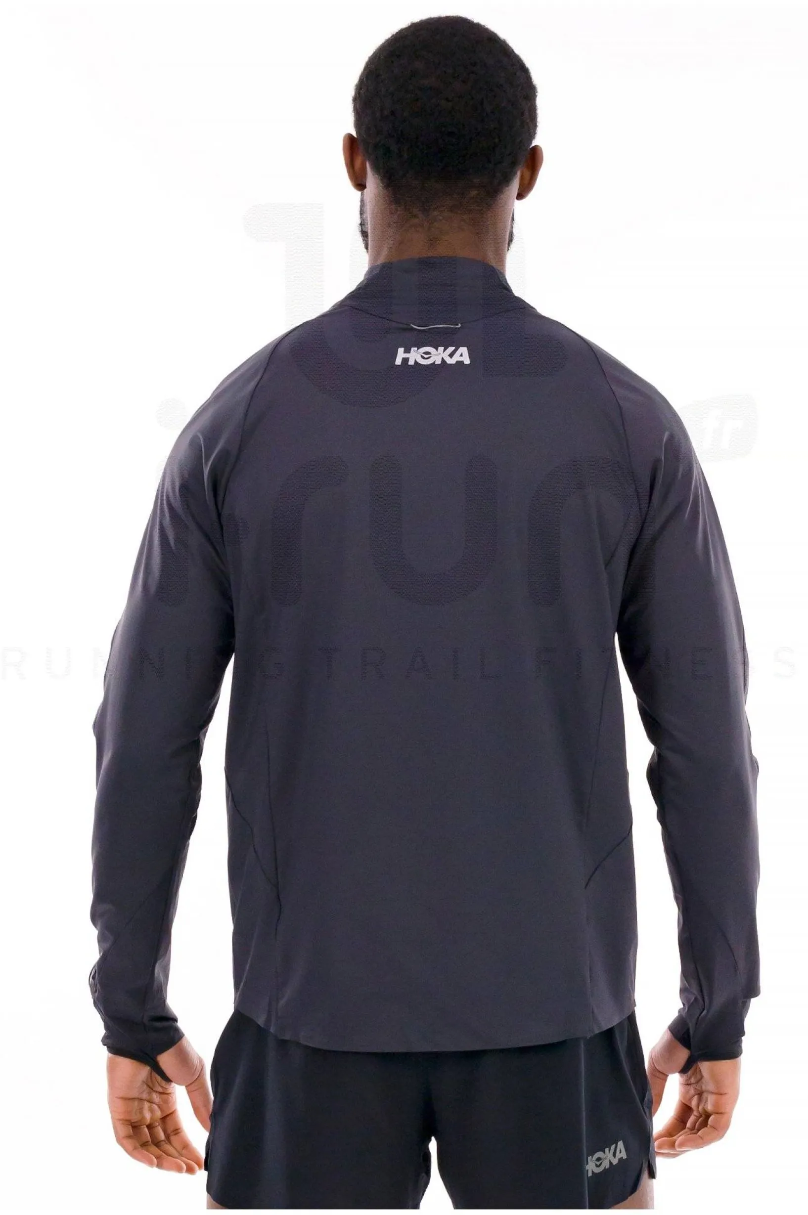Homme Hoka One One Manches Longues^Glidetech 1/4 zip