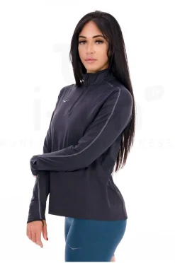 Femme Hoka One One Manches Longues^Glidetech 1/4 zip femme