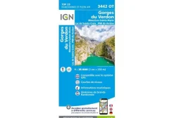 Carte IGN Cartes^Gorges du Verdon 3442OT